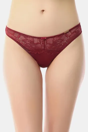 Buy Amante Low Rise Half Coverage Thong - Rio Red